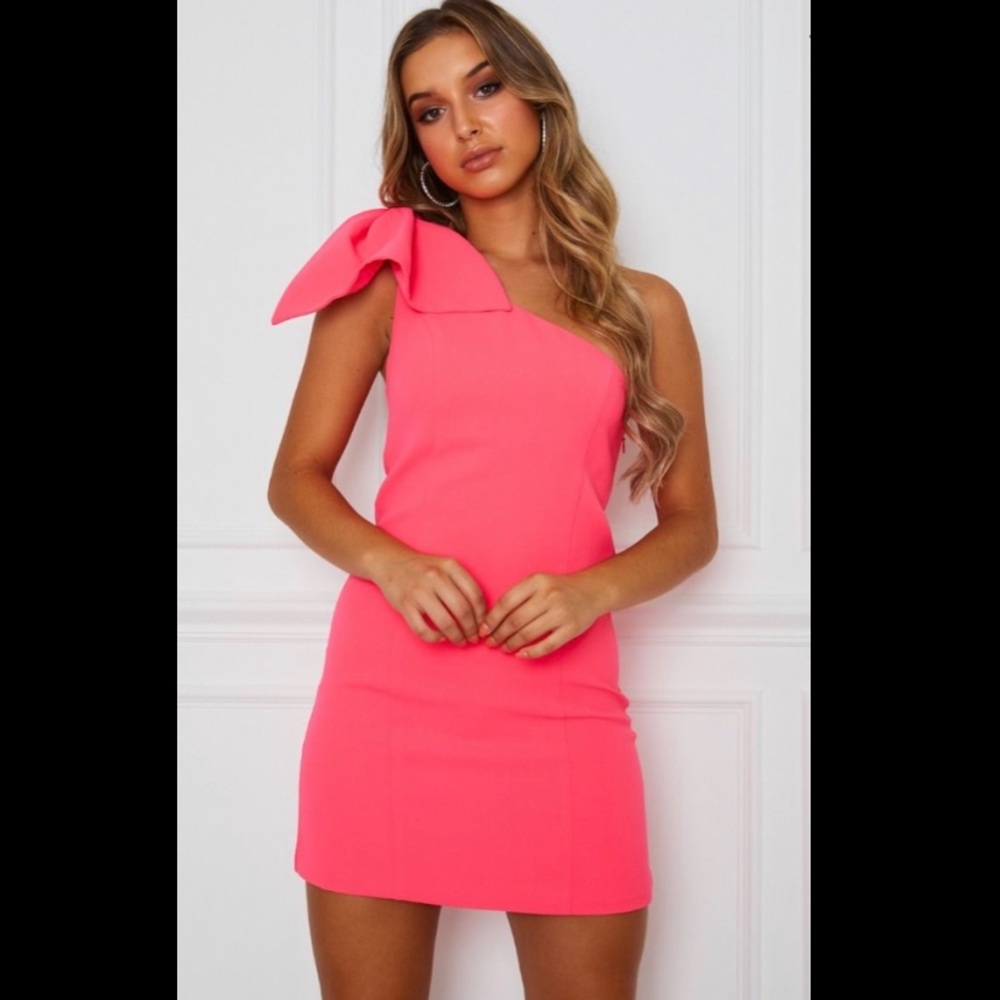 White fox boutique watermelon dress